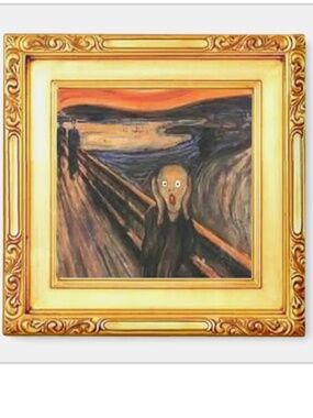 The Scream by Munch - Fine Art - Mini Masterpieces Magnet